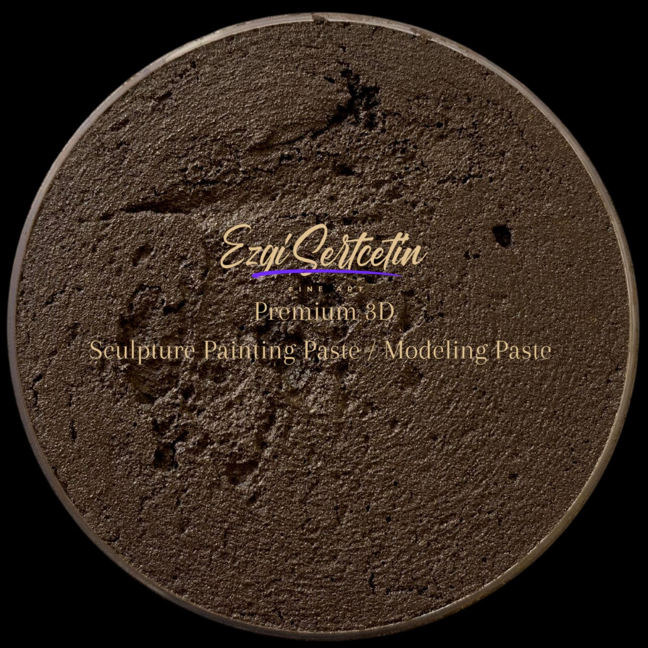 3D Premium Sculpture Painting Paste|Texture Paste|Decorative Plaster|Ready to Use|Ideal for Artwork|Stencil|Flowers|Texture|Art Relief|New Formula| 6 oz by Volume|Ezgi Sertcetin